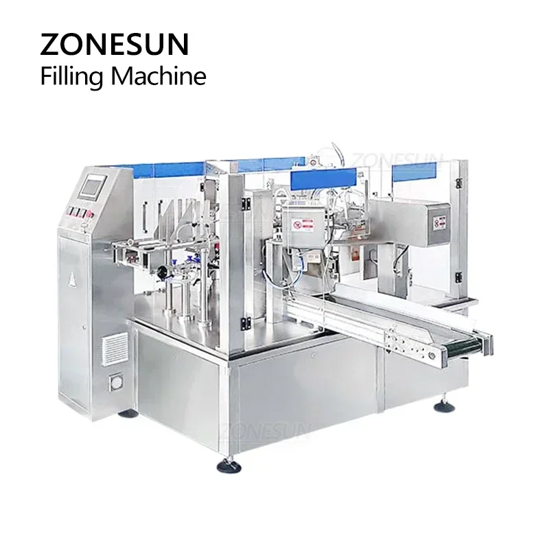Food Snacks Packets - ZONESUN ZS-GB200 Automatische Granulat-Doypack-Verpackungsmaschine, Snacks, Nüsse,