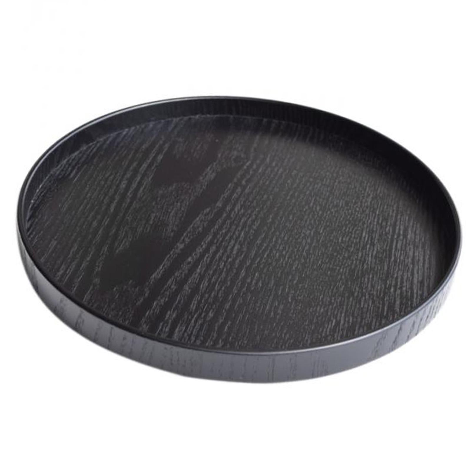 Food Snacks That Are Black - Rundes Holz Serviert ablett, extra große