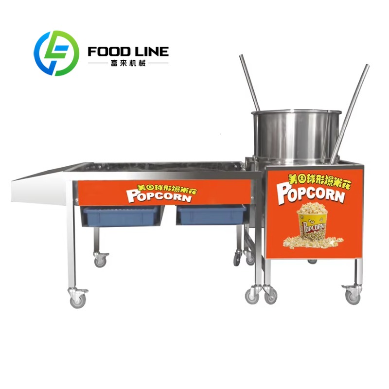 Food Evening Snacks - Karamell-Popcorn-Maschine sorgt für gleichmäßige Zuckerbeschichtung der