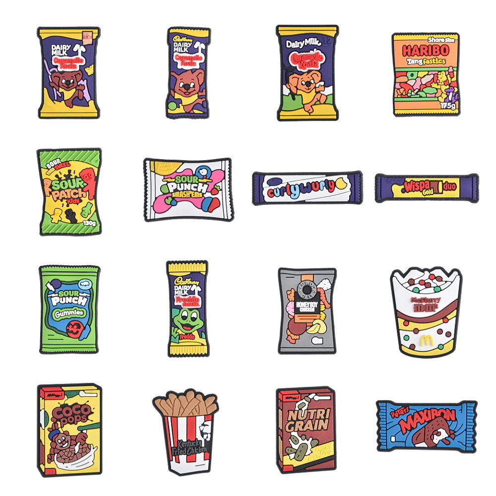 Food Snacks Uk - UK Fast Food Schuhdekoration Cartoon Snacks