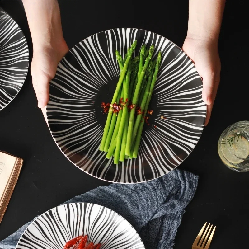 Keramik Schwarz Weiß Streifen  – Food Snacks That Are Black Bewertung und Preis