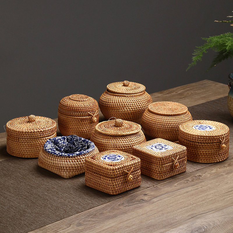 Handgewebte Rattan-Aufbewahrun – Food Snacks In Japan Bewertung und Preis