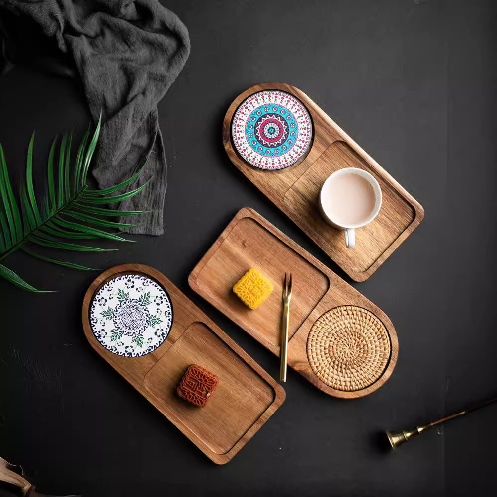 Akazienholz-Teetablett, Lebens – Food Snacks In Japan Bewertung und Preis