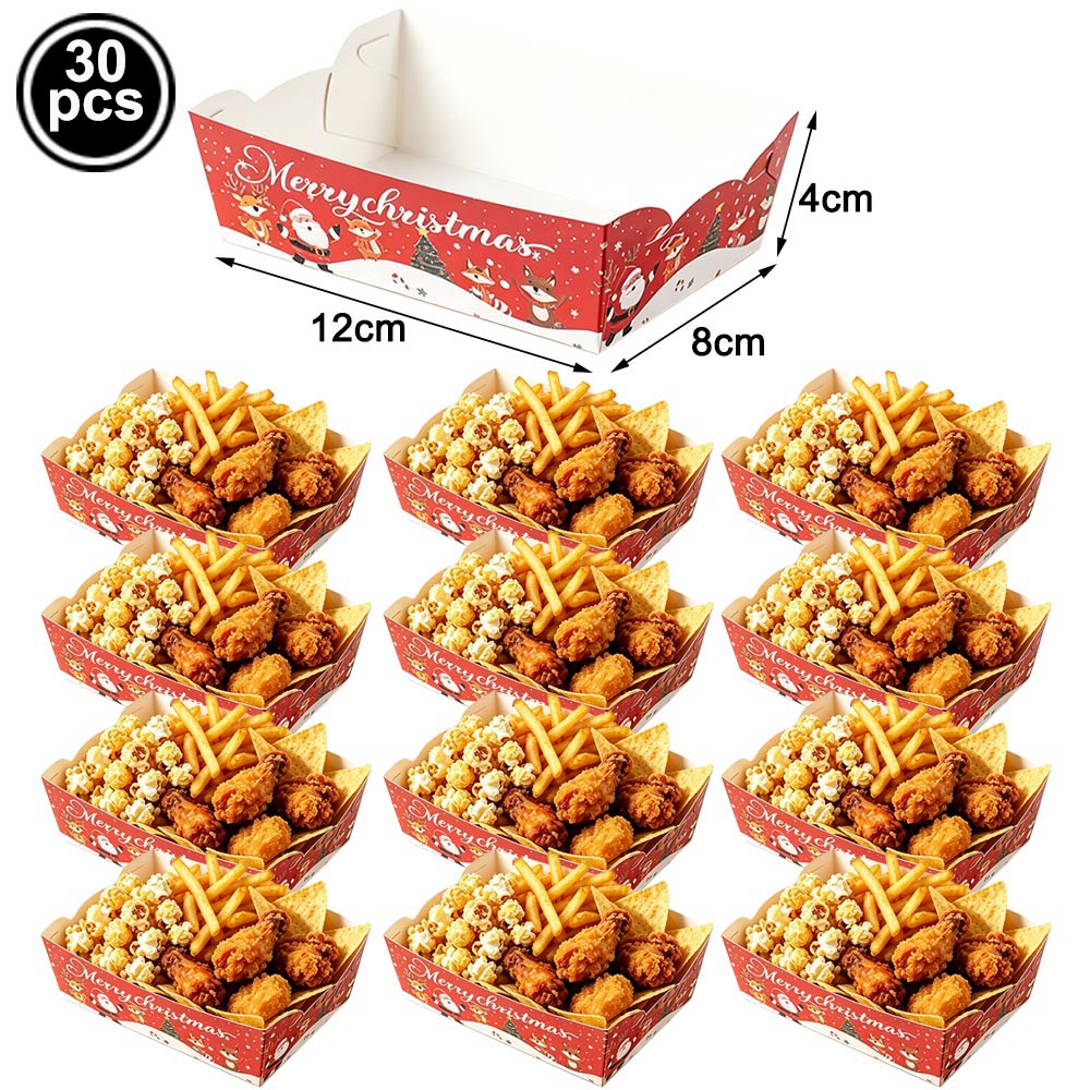 Weihnachtsmann-Thema Einweg-Ti – Xmas Food Snacks Bewertung und Preis