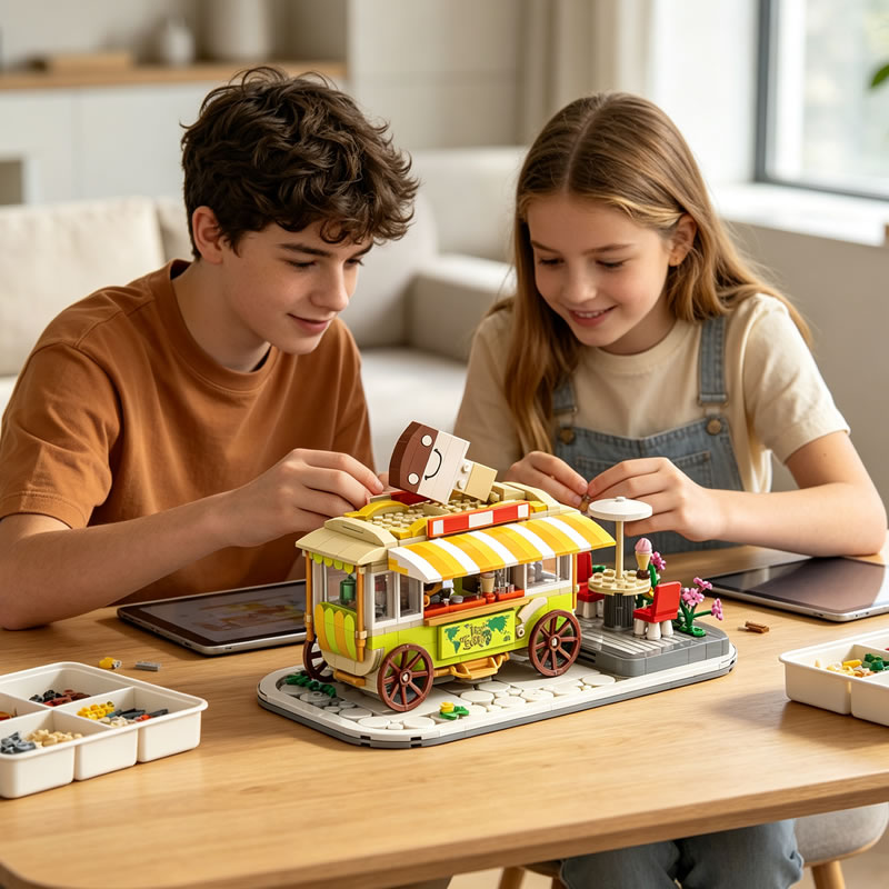 Retro Dessert-Verkaufswagen Mo – Xmas Food Snacks Bewertung und Preis