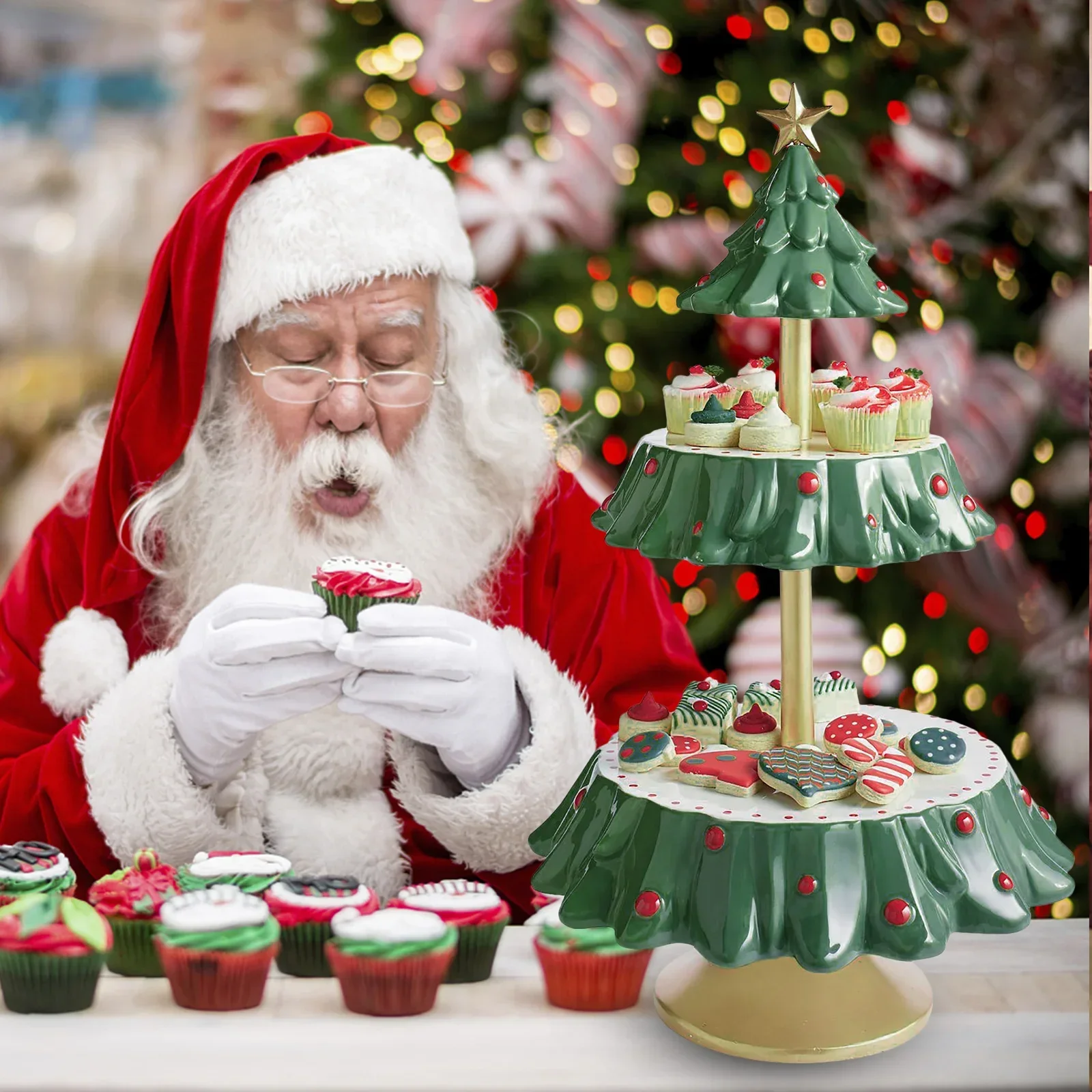 Weihnachts-Snackständer, doppe – Xmas Food Snacks Bewertung und Preis
