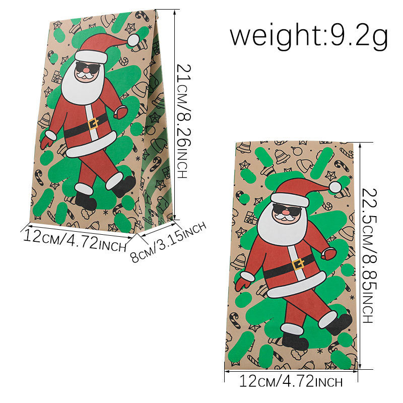Weihnachtliche Papiertüten, 24 – Xmas Food Snacks Bewertung und Preis
