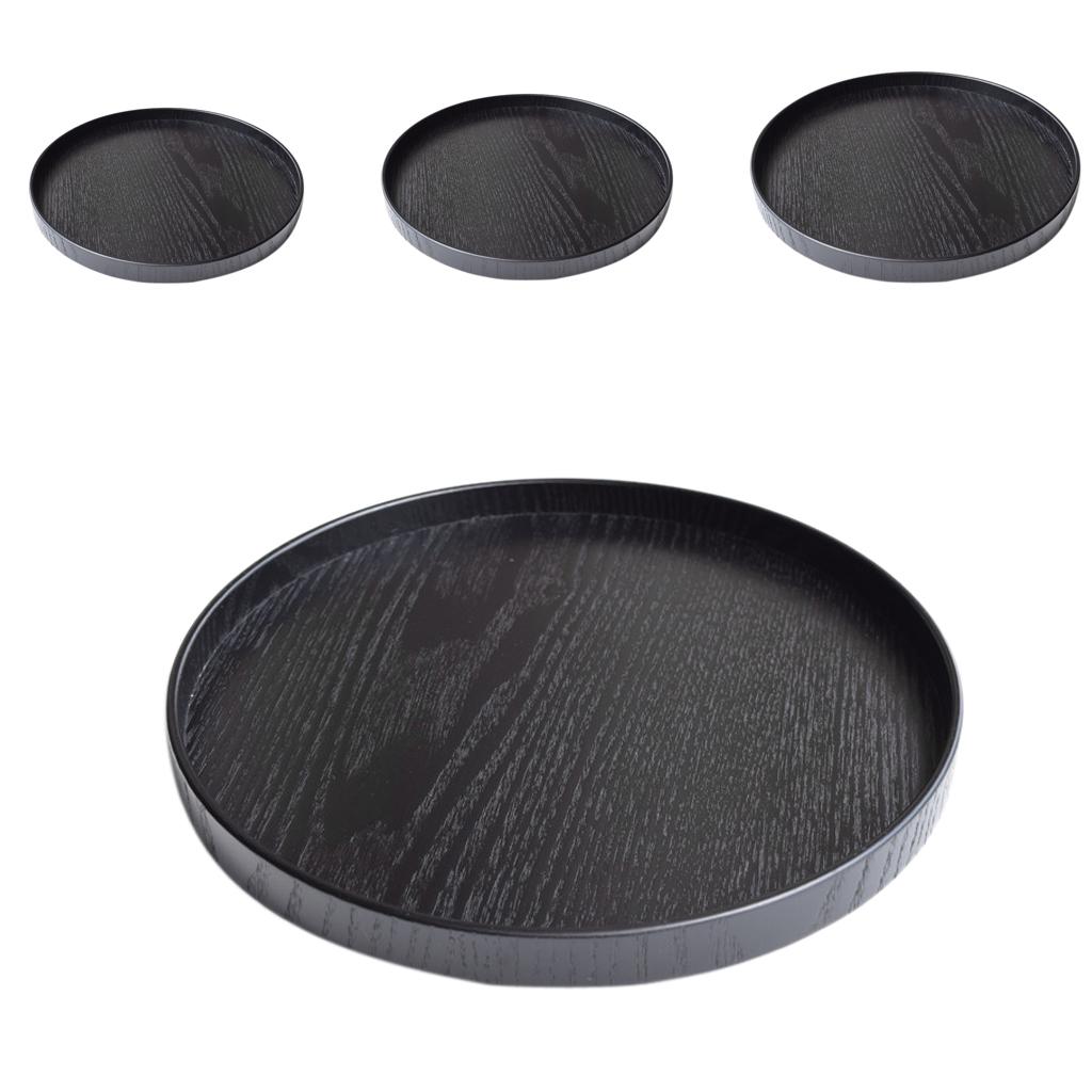Rundes Holz Serviert ablett, e – Food Snacks That Are Black Bewertung und Preis